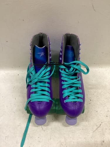 Used Riedell ORBIT Senior Roller Quad Skates Purple Senior 9 11725-S000510227