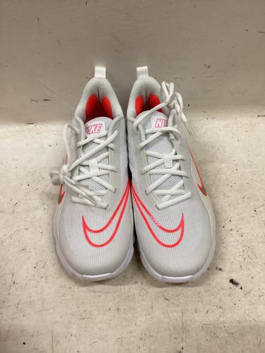Used Nike ALPHA HUARACHE 8 PRO TURF LAX LAX Cleats Mens White Senior 7 11725-S000510237