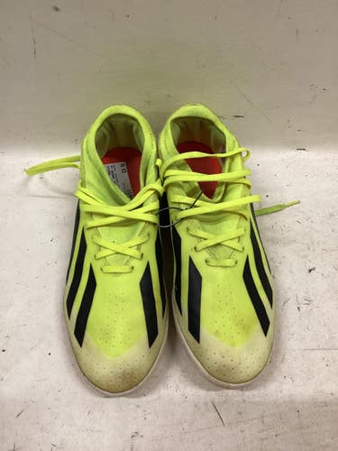 Used Adidas CRAZYFAST INDOOR Soccer Indoor Shoes Optic Yellow Senior 8 11725-S000510281