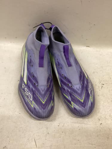 Used Adidas F50 SPARKFUSION TURF Soccer Turf Shoes Purple Junior 03.5 11725-S000510283
