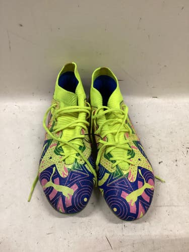 Used Puma FTR ULTIMATE ENERGY Soccer Cleats Royal Blue And Yellow Senior 7 11725-S000510282