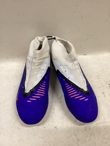 Used Nike PHANTOM Soccer Cleats Royal Blue And White Junior 03.5 11725-S000510285