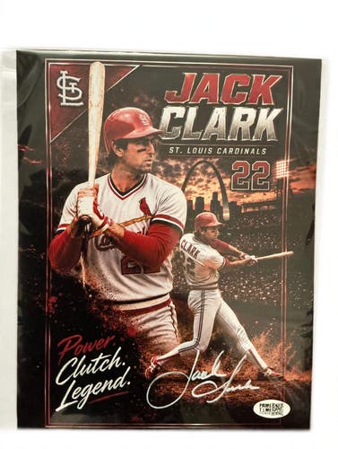 Jack Clark Autographed Signed 8x10 Photo Cardinals Multi Pose Power Prime Time