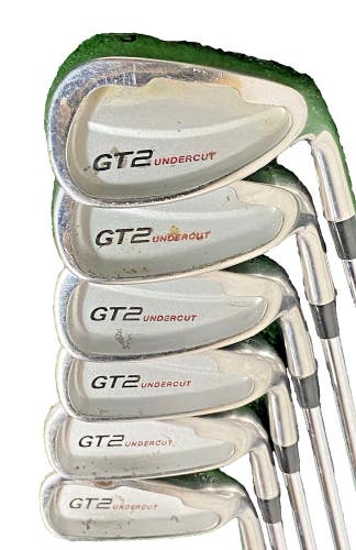 Adams GT2 Undercut Iron Set 5-PW RH Performance Stiff Steel 5i 38" New Mid Grips