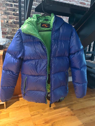 Blue Kids Unisex Small / Medium Kjus Puffer  Jacket (Used)