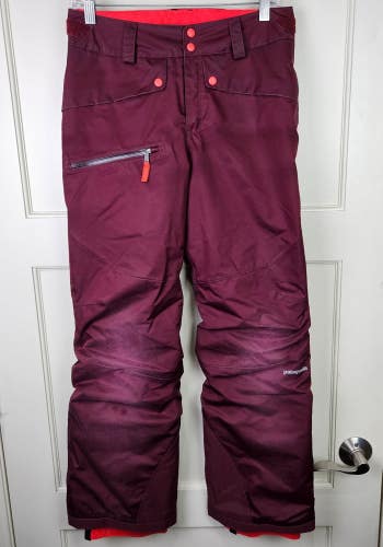 Patagonia SnowShot H2NO Ski Snowboard Pants Youth Junior Size XL (14) Burgundy
