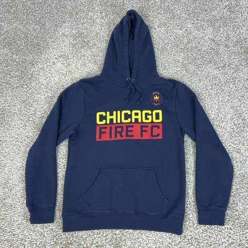 Chicago Fire FC Sweatshirt Mens Medium Blue MLS Soccer Fanatics Hoodie Fleece