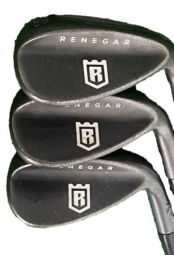 Renegar Rx12 Black Wedge Set 50 Gap 54 Sand 58 Lob RH Adila DTS Graphite 35.5"