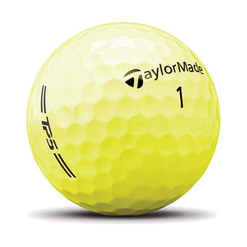 Taylor Made TP5 Golf Balls (Hi-Vis Yellow, 3pk) 1 Sleeve 2026 NEW