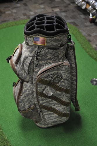 Callaway Digital Camo Limited Birdies For The Brave USA 14 Way Cart Bag # 221431