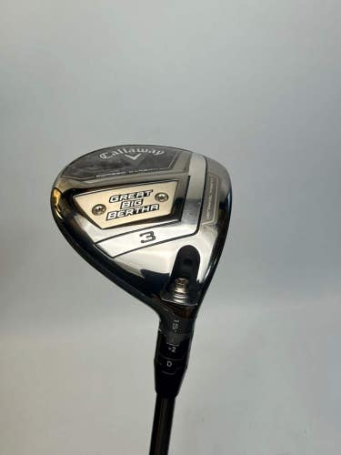 Callaway Great Big Bertha 3 Wood 15 RH UST Mamiya Helium 5 F3 Regular
