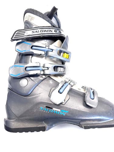 Used Salomon IRONY Womens DH Ski Boot Grey 250 MP - M07 - W08 11860-S000317309