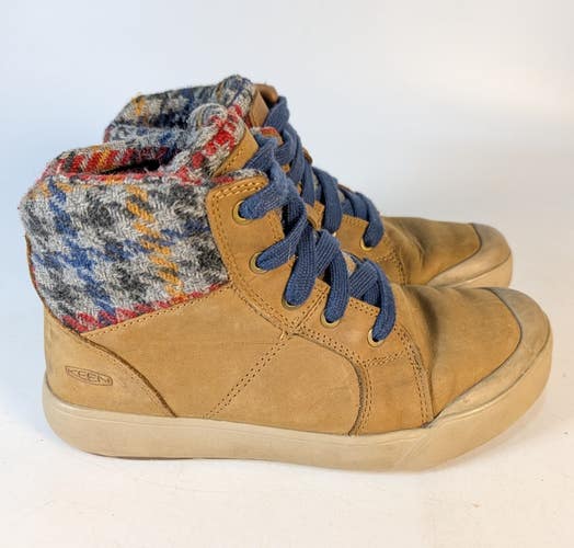 KEEN WARM Elena Mid Plaid Hiking Sneaker Boot Womens Size: 8