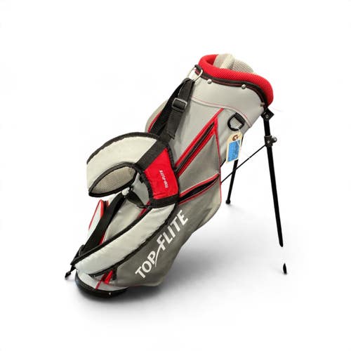Used Top Flite JUNIOR STAND BAG Jr Stand Bag Red And Silver 11735-S000370574
