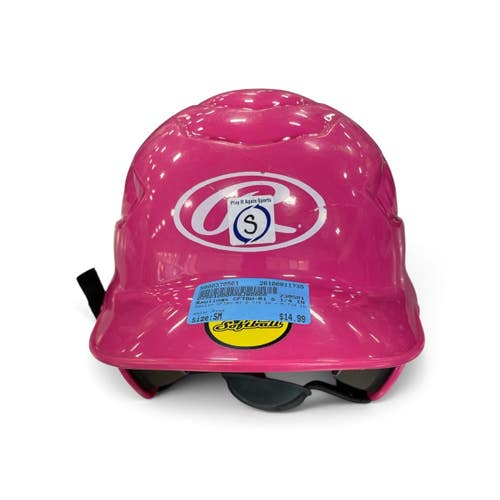 Used Rawlings CFTBH-R1 6 1/4 IN - 6 7/8 IN Batting Helmet No Mask Pink SM 11735-S000370561