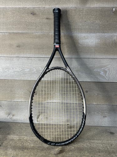 Wilson Hyper Hammer 2.7 Tennis Racket 4 3/8 Grip Super Oversize 115 Black Silver