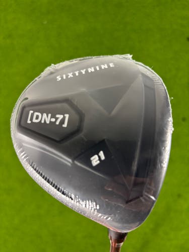 NEW 69 Golf Sixtynine DN-7 7 Wood 21° RH Stiff Graphite With Headcover