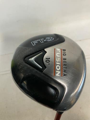 Used Callaway BIG BERTHA FUSION FT-3 Mens Driver RH 10.0 Degree 11823-S000042479