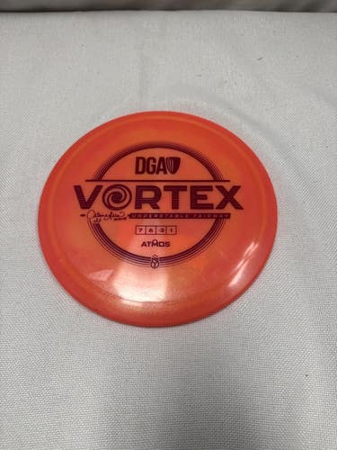 Used DGA VORTEX Disc Golf Driver Orange 11490-S000278558