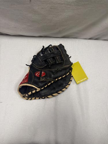 Used Rawlings GAMER GFMPTBG BB/SB First Base RH Throw Black 12" 11490-S000278500