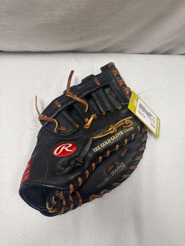 Used Rawlings PLAYER PREF BB/SB First Base RH Throw Black 12" 11490-S000278501