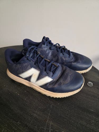 Blue Men's Size M 9.0 (W 10.0) Adult New Balance Low Top Turf Cleats (Used)