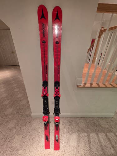 Unisex Atomic 180 cm Redster FIS GS Skis With X16 Bindings (Used) -- Good Condition