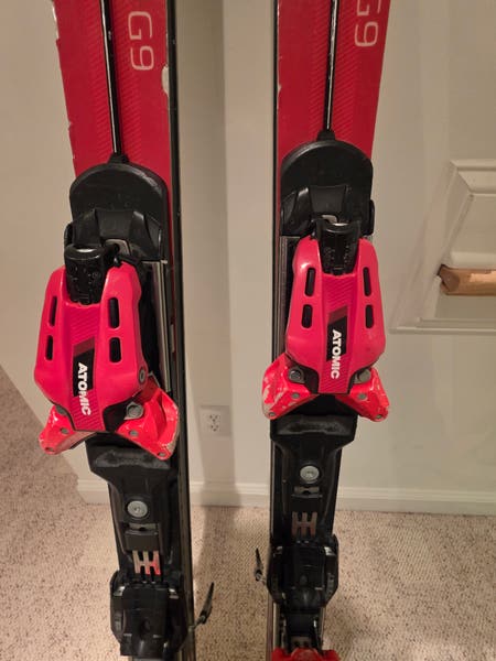 値下げSale ATOMIC REDSTER GS 180cm Unisex Atomic 180 cm Redster FIS GS Skis With X16 Bindings (Used