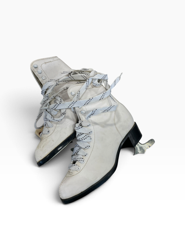Used Girls Figure Skate White Youth 10.0 11735-S000370277