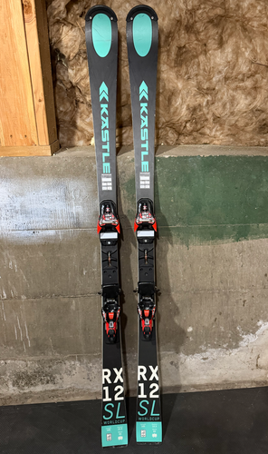 Men's Kastle 165 cm Racing RX 12 Skis With Bindings (Used)