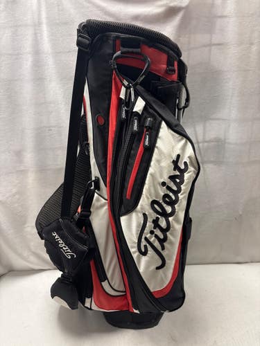 Used Titleist 4 WAY STAND BAG Mens Stand Bag Black 11490-S000277139