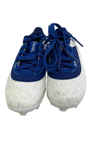 Used Under Armour LEADOFF BB/SB Cleats Royal Blue Youth 08.0 11692-S000157065