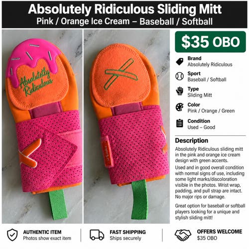 Pink Junior Sliding Mitt (Used)