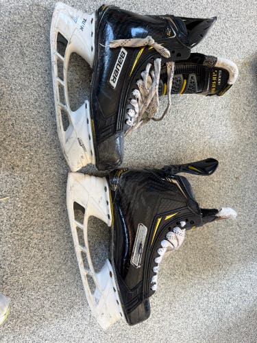 Black/Yellow 2018 Bauer Supreme 2S Pro Hockey Skates Regular Width Size 6 (Used)