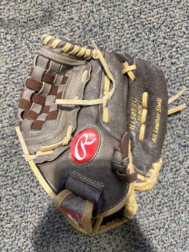 Brown Rawlings Highlight Series RH Baseball Glove 11.5" (Used)