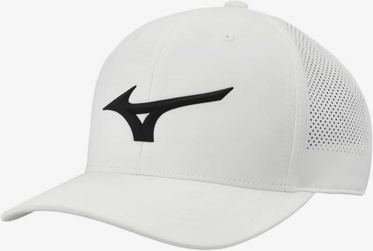 NEW Mizuno Tour Vent White Adjustable Snapback Golf Hat/Cap