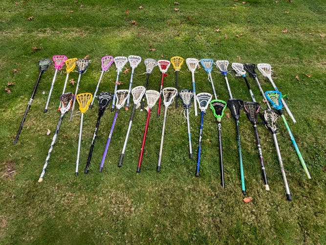 First come first serve! 30 lacrosse sticks!