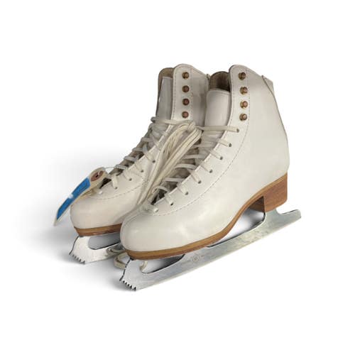 Used Riedell SKATES Girls Figure Skate White Junior 03.5 11735-S000369273