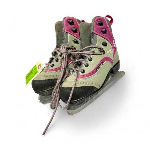 Used CCM CCM JAMIE GRIL Girls Figure Skate Grey And Pink Junior 01 11735-S000343141