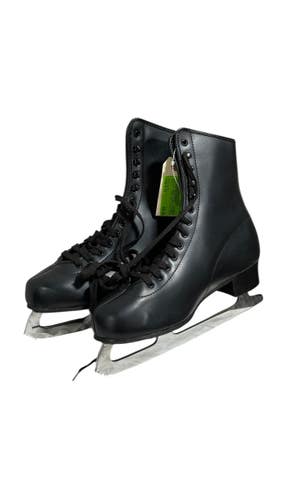 Used Johnson MENS BLACK FIGURE SKATES Mens Figure Skate Black Senior 11 11735-S000353958