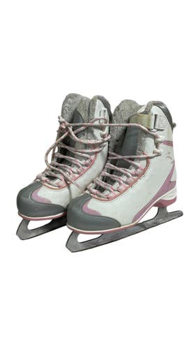 Used Riedell SKATES Girls Figure Skate Pink And White Youth 13.0 11735-S000354323