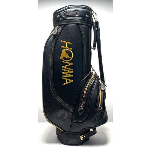 Honma Beres Classic Cart Bag Black 5-Way Divide Single Strap Golf Bag