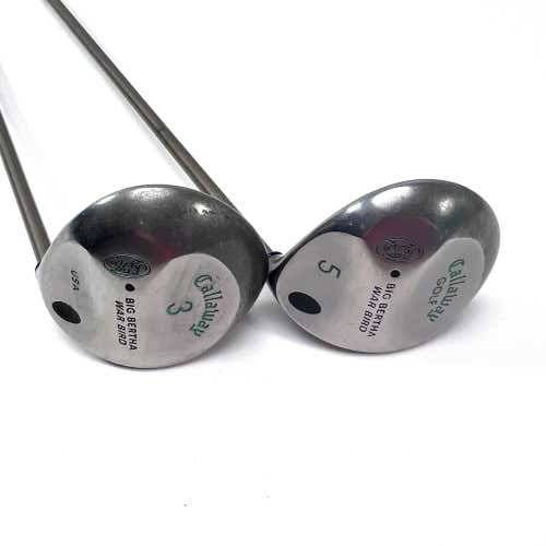 Callaway Big Bertha Warbird 3 & 5 Fairway Set 15* | 18* Ladies Gems Ladies RH