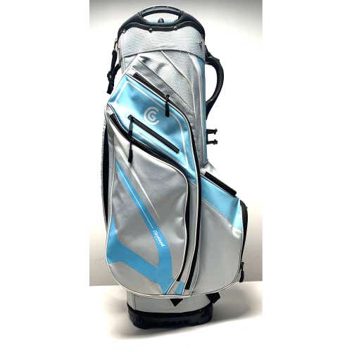 Cleveland Ladies Cart Bag Light Blue 14-Way Divide Single Strap Golf Bag