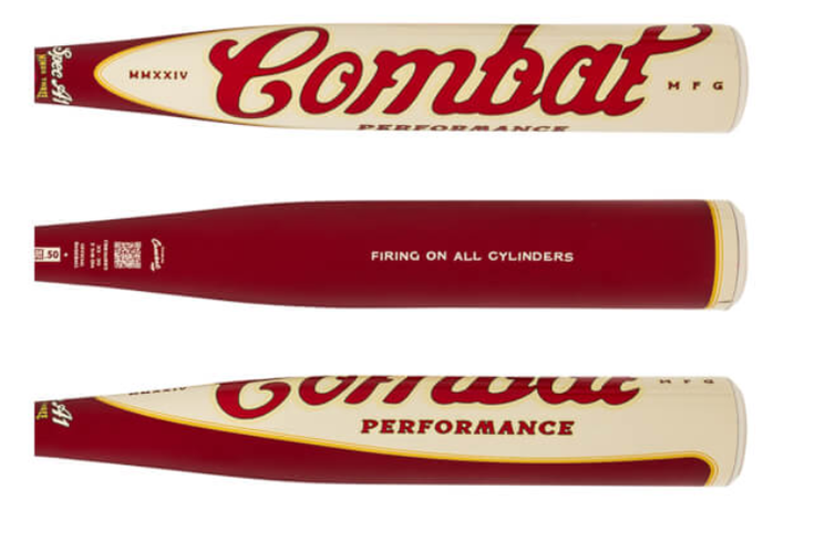 New COMBAT MFG Spec A1 Firing On All Cylinders BBCOR Baseball Bat: CBB7A1RR3