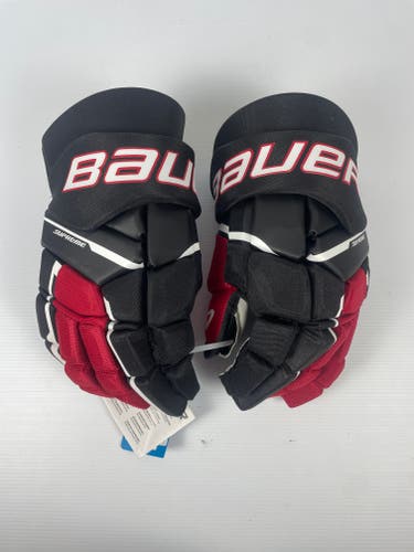 New 15" Bauer Supreme M3 Hockey Gloves - Black/Red