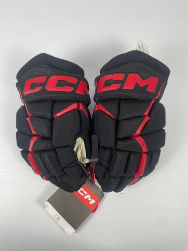 New 13" CCM JetSpeed FT680 Hockey Gloves - Black/Red