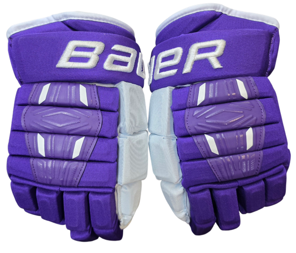 Bauer Pro Series Custom Pro Stock Hockey Gloves 14" Purple NCAA New (16079)