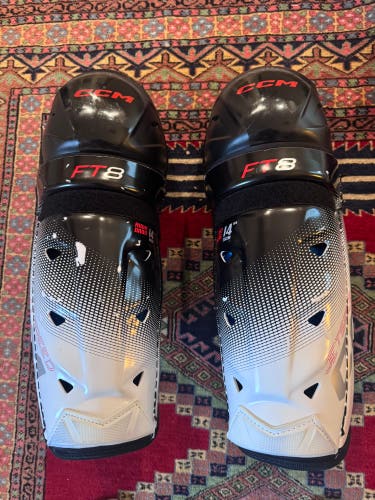 Senior CCM Jetspeed FT8 Pro 14" Shin Pads (Used)