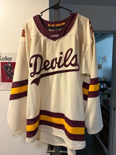 Men's Arizona State Sun Devils Hockey Jersey (Used) - Jog Size XL/54